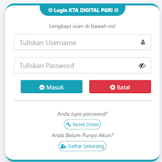 Register PGRI Rejang Lebong - Persatuan Guru Republik Indonesia Cabang Rejang Lebong